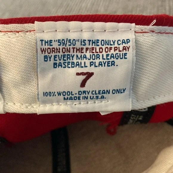 New Era Phillies wool baseball hat cap 59/50 only cap worn on field Philadelphia - Picture 11 of 17